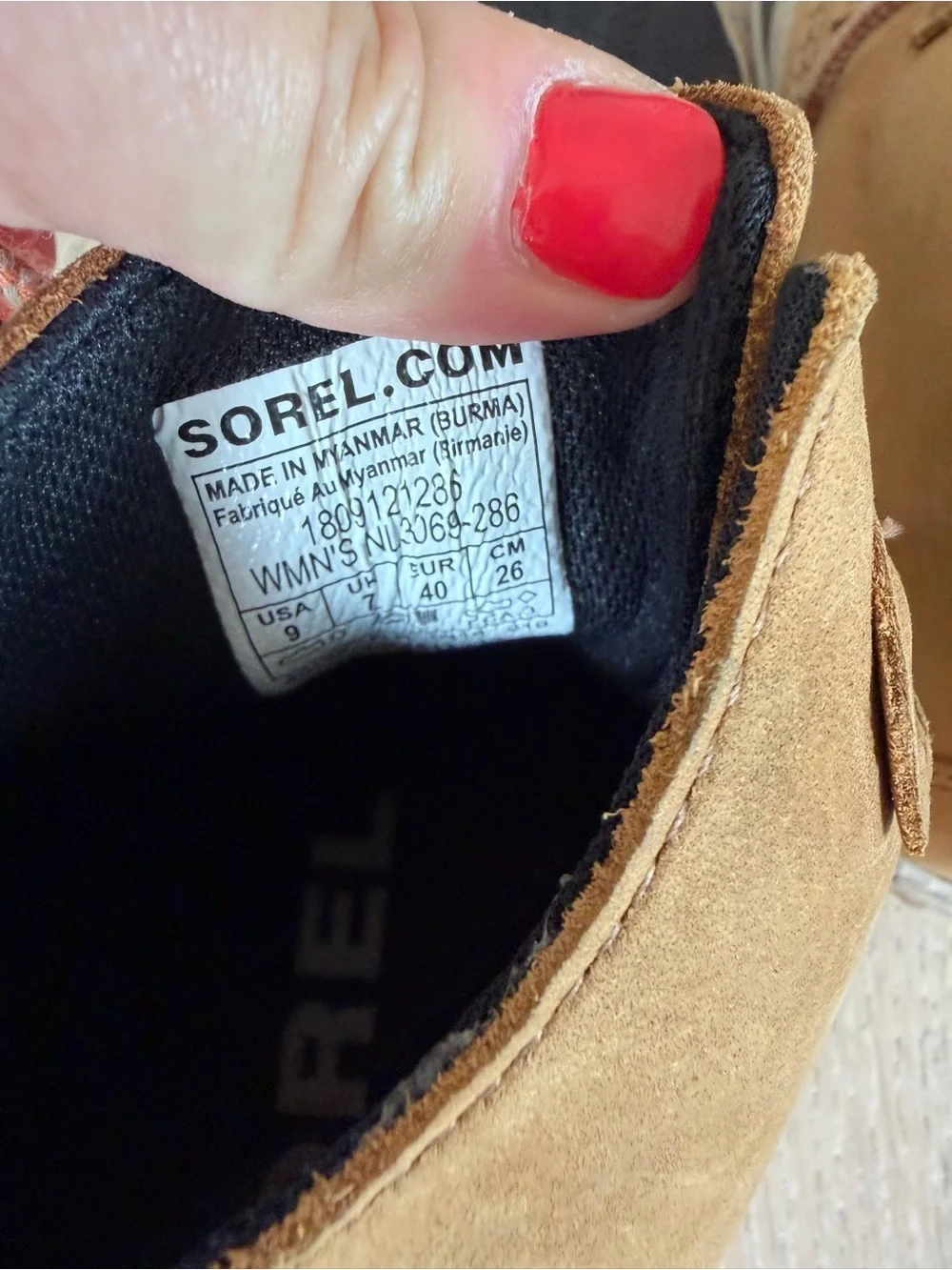 Sorel Kids Tan and Black Waterproof Lace-Up Duck Boots